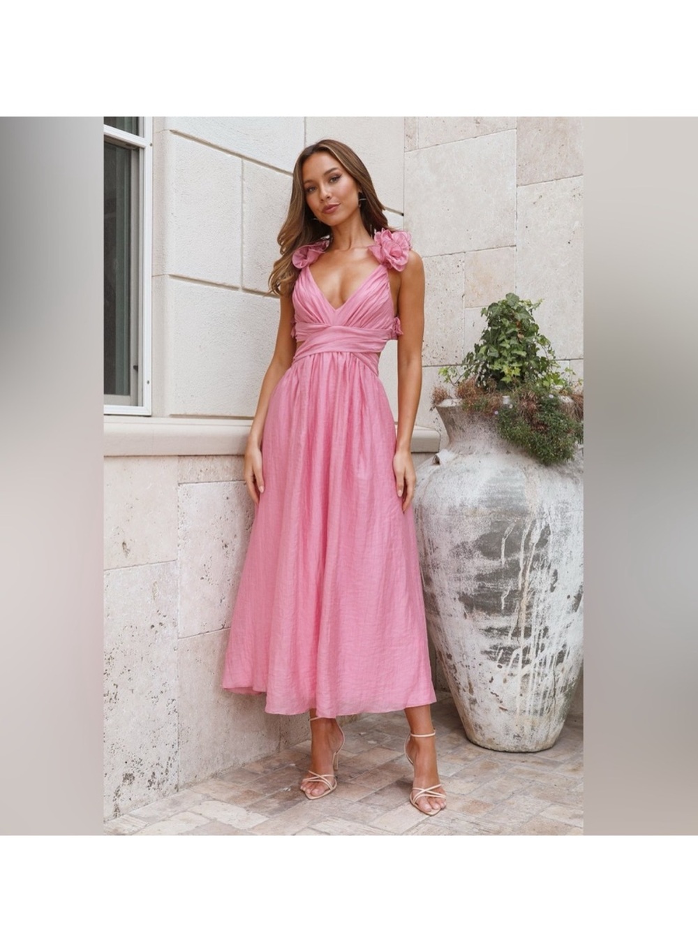 Hello Molly Ring the Wedding Bells Maxi Dress Pink